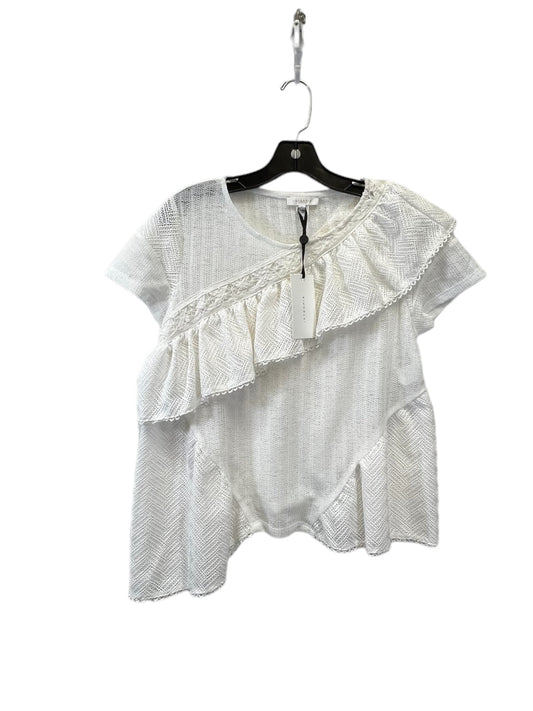 White Top Short Sleeve Cmb, Size S