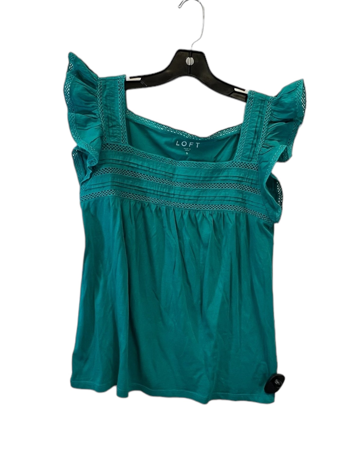 Green Top Short Sleeve Loft, Size S