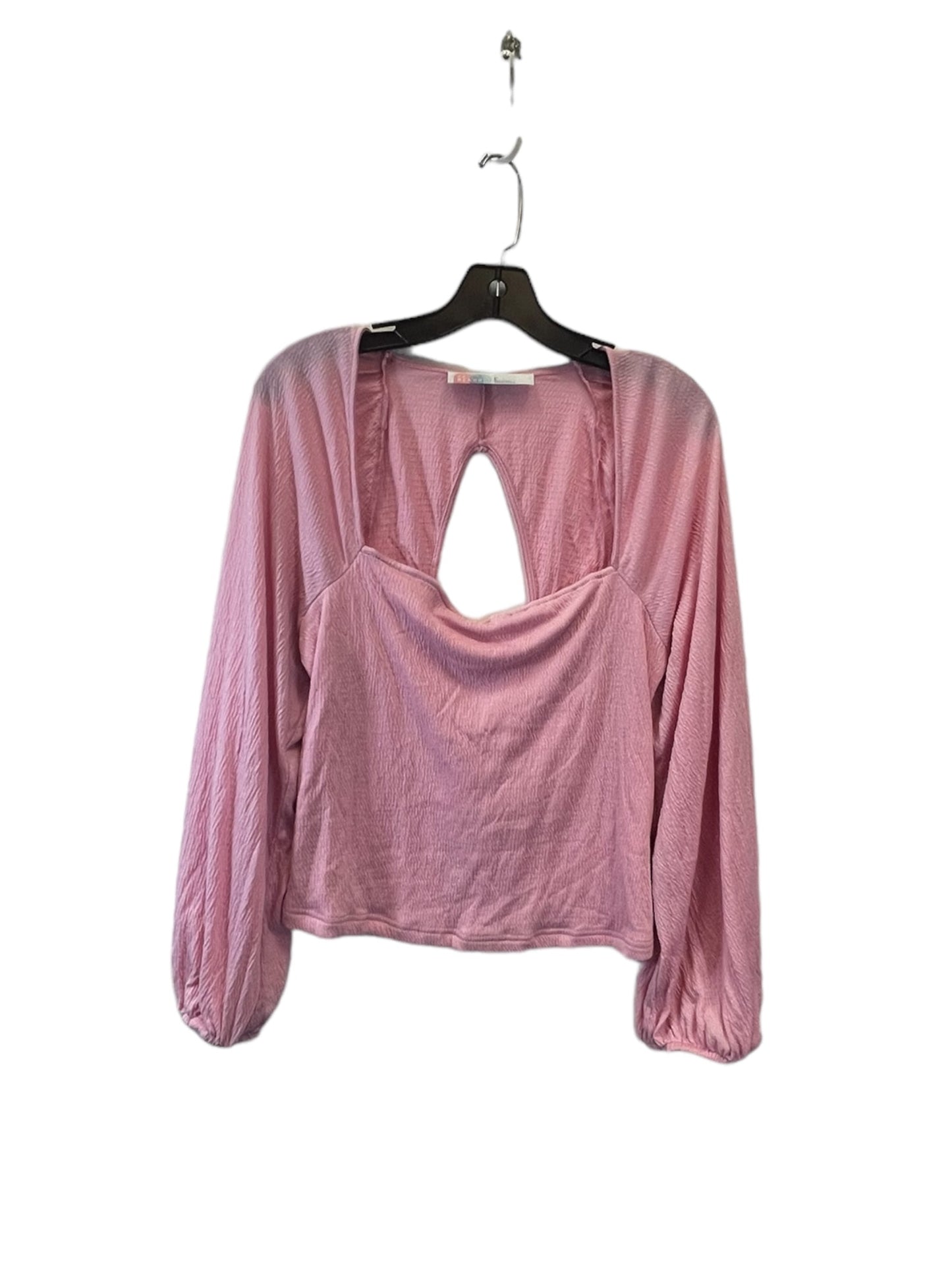 Pink Top Long Sleeve Free People, Size L