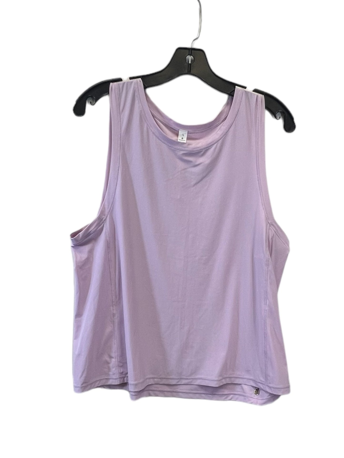 Athletic Tank Top By Lululemon In Purple, Size: 10