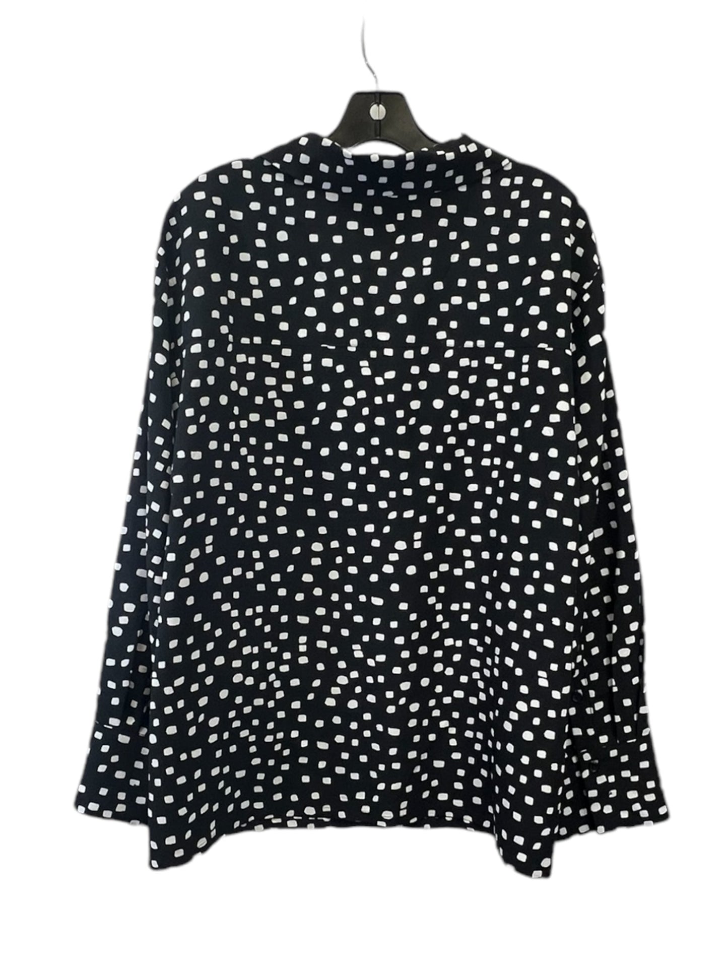 Top Long Sleeve By Sanctuary In Black & White, Size: 2x