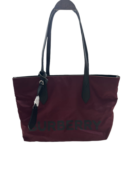 Tote Luxury Designer By Burberry, Size: Medium