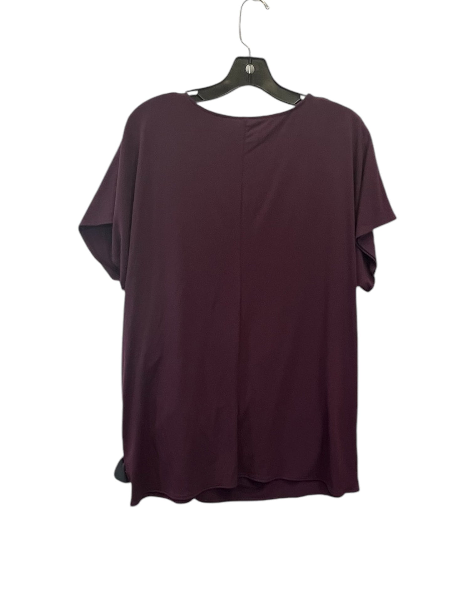 Top Short Sleeve By Zenana Outfitters In Purple, Size: M