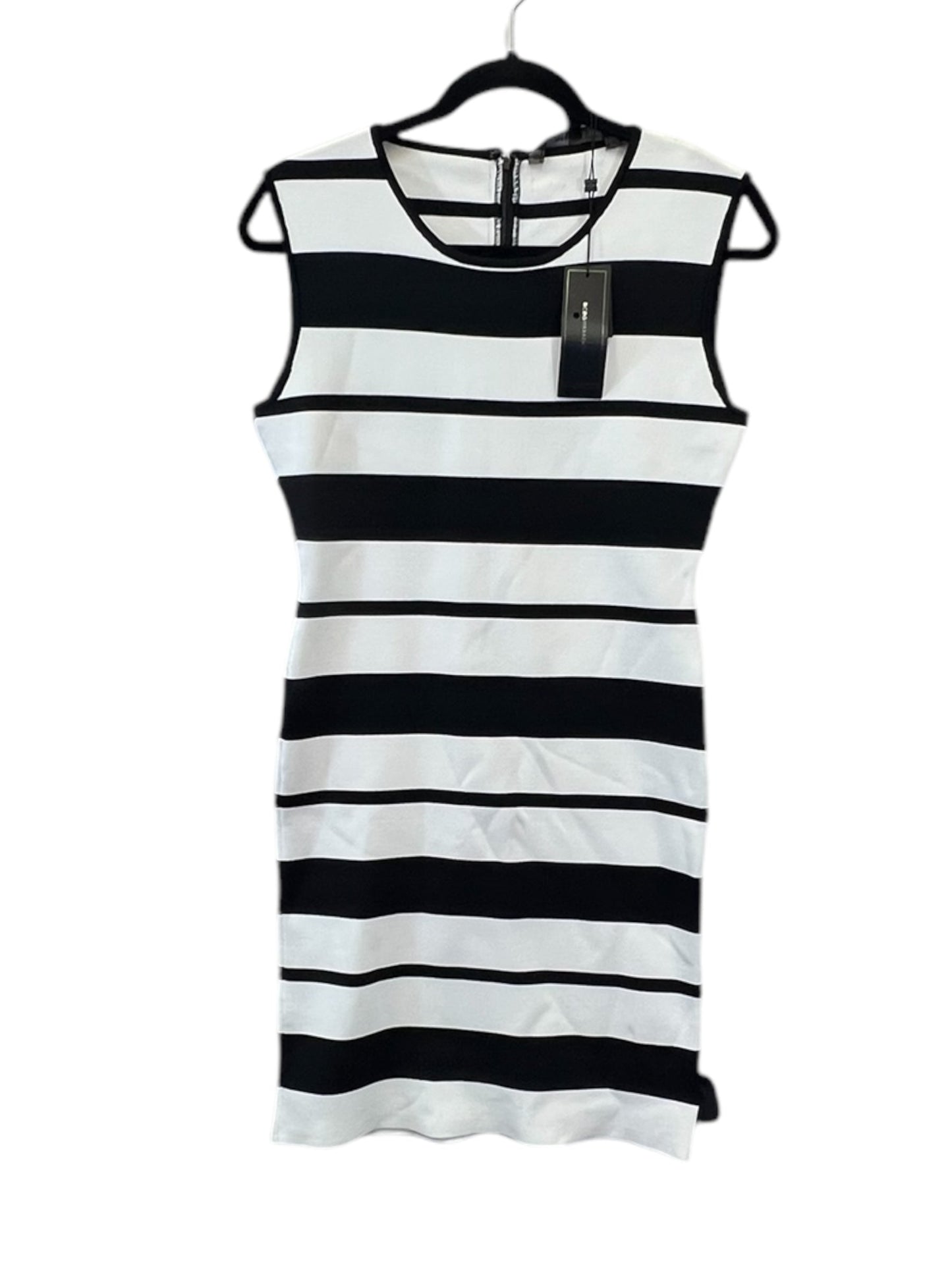 Dress Designer By Bcbgmaxazria In Black & White, Size: L