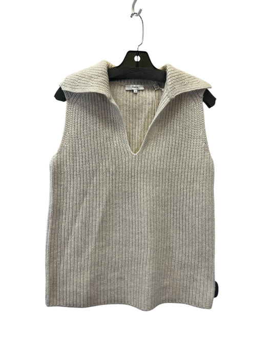 Vest Designer By Vince In Cream, Size: S