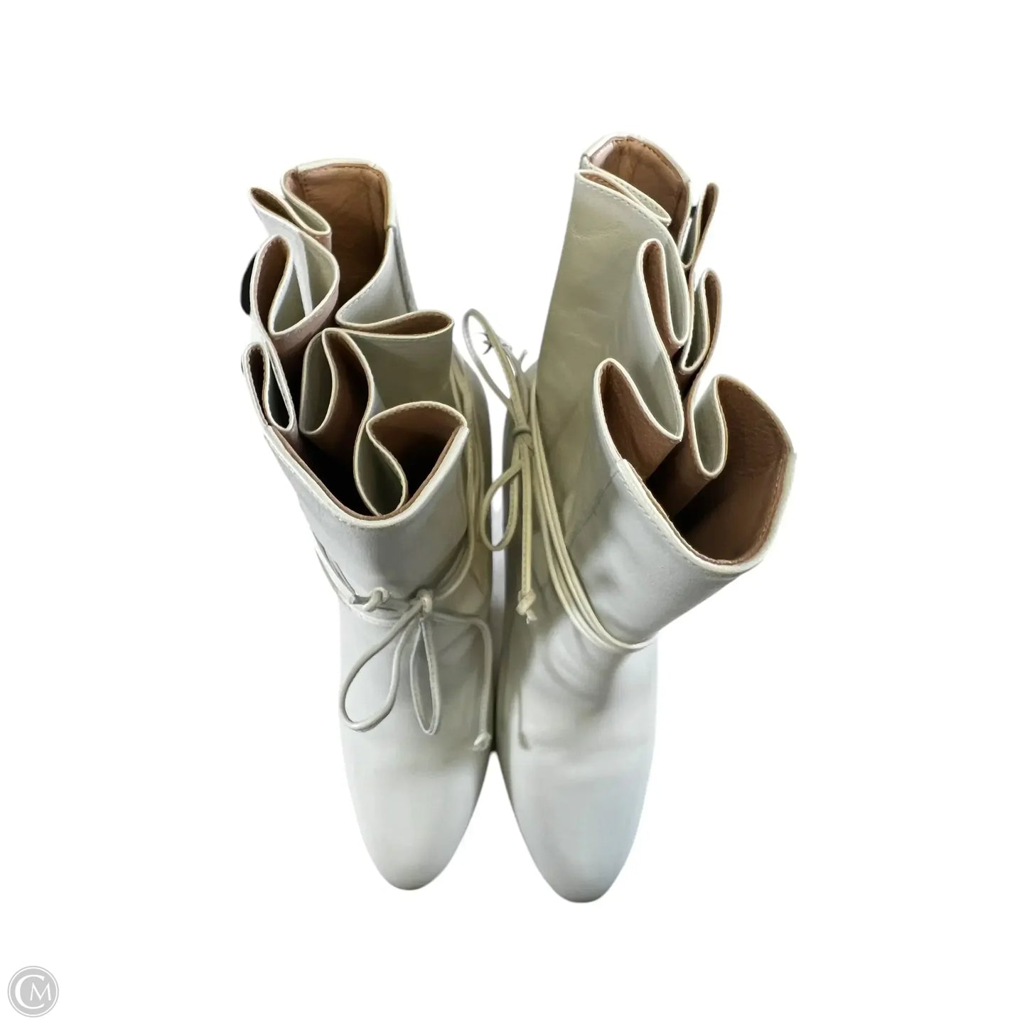 Boots Luxury Designer By Gucci In White, Size: 9