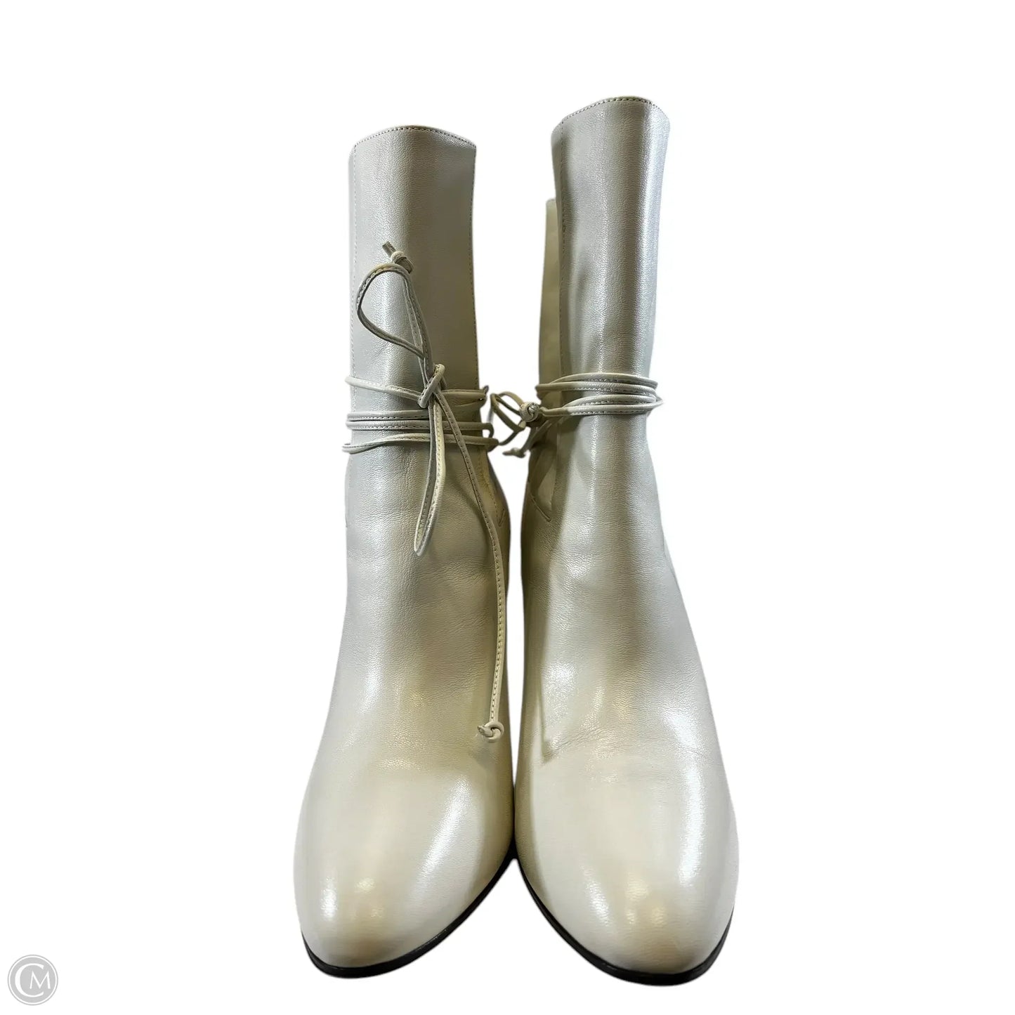 Boots Luxury Designer By Gucci In White, Size: 9