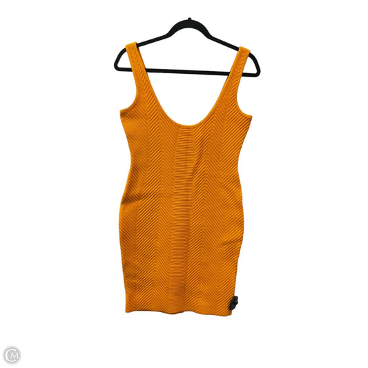 Dress Designer By Herve Leger In Yellow, Size: M