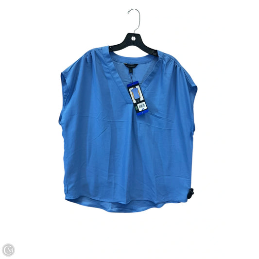 Top Short Sleeve By Banana Republic In Blue, Size: L