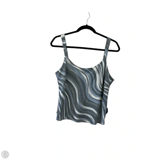 Top Sleeveless By Lafayette 148 In Blue & Grey, Size: M