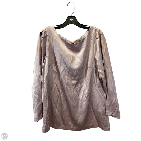 Top Long Sleeve By Banana Republic In Pink, Size: L