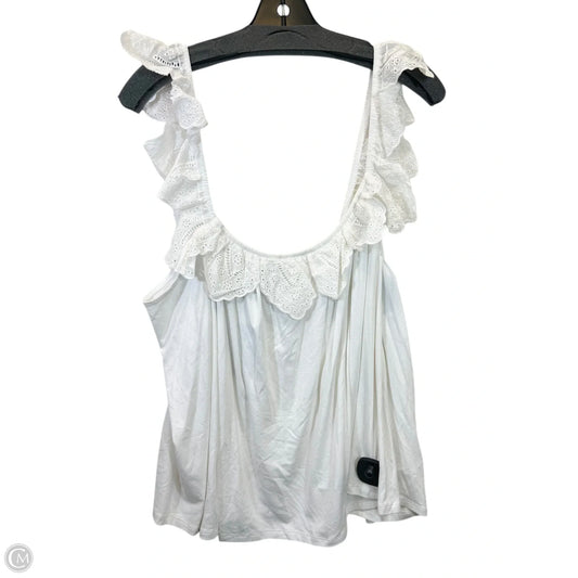 Top Sleeveless By Forever 21 In White, Size: 3x