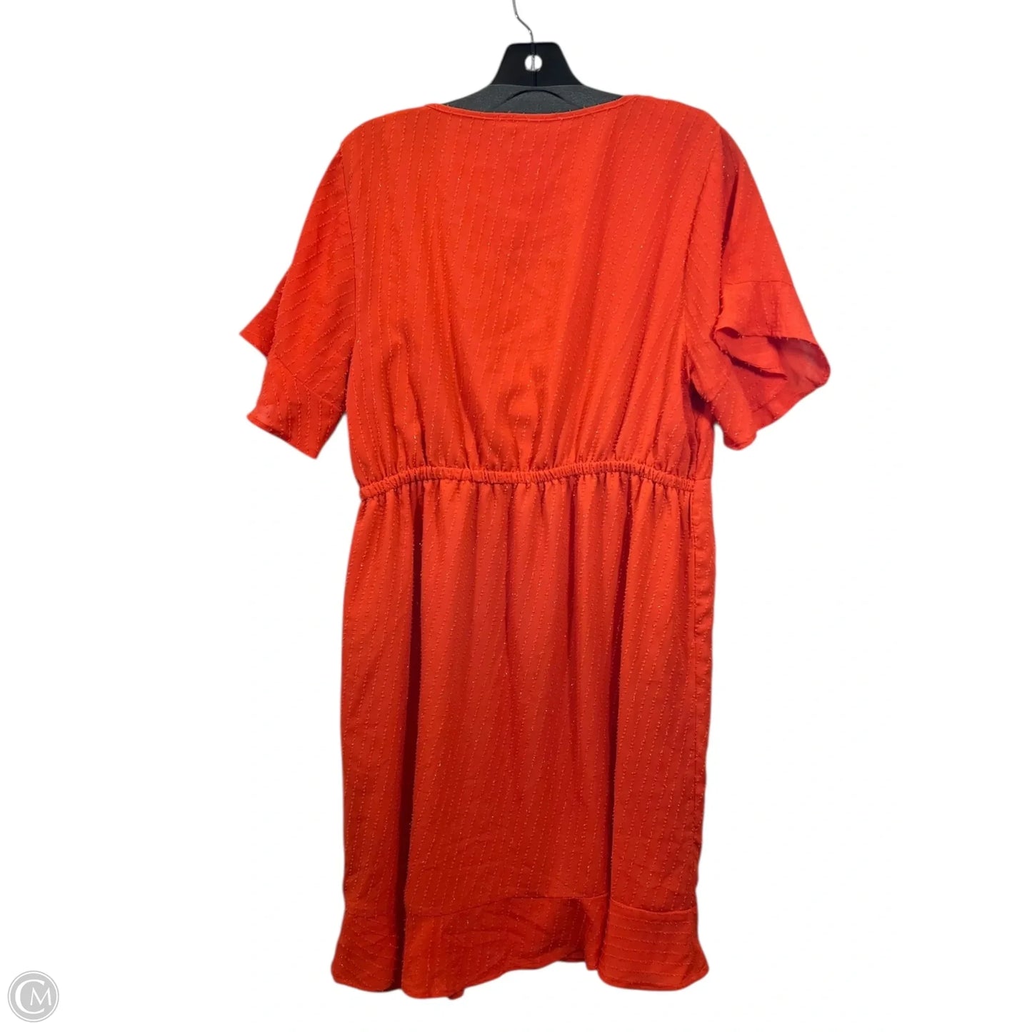 Dress Casual Midi By Michael By Michael Kors In Orange, Size: Xl