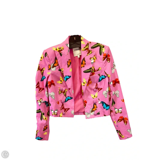 Blazer Designer By LAGENCE In Pink, Size: Xs
