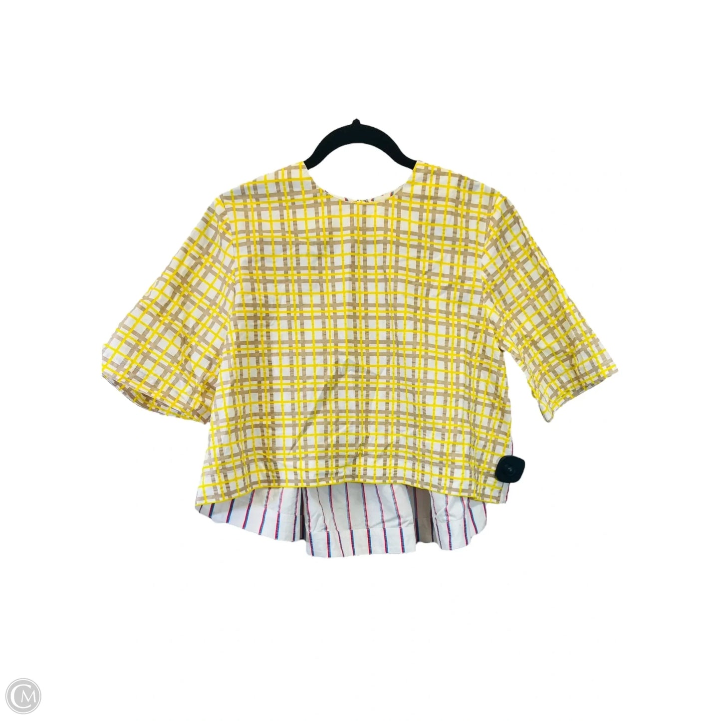 Top Short Sleeve Designer By Rosie Assoulin In Multi-colored, Size: Xs