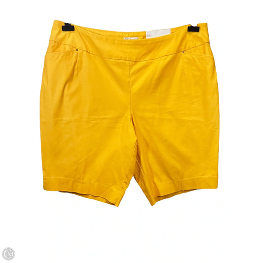 Shorts By Cato In Yellow, Size: 24