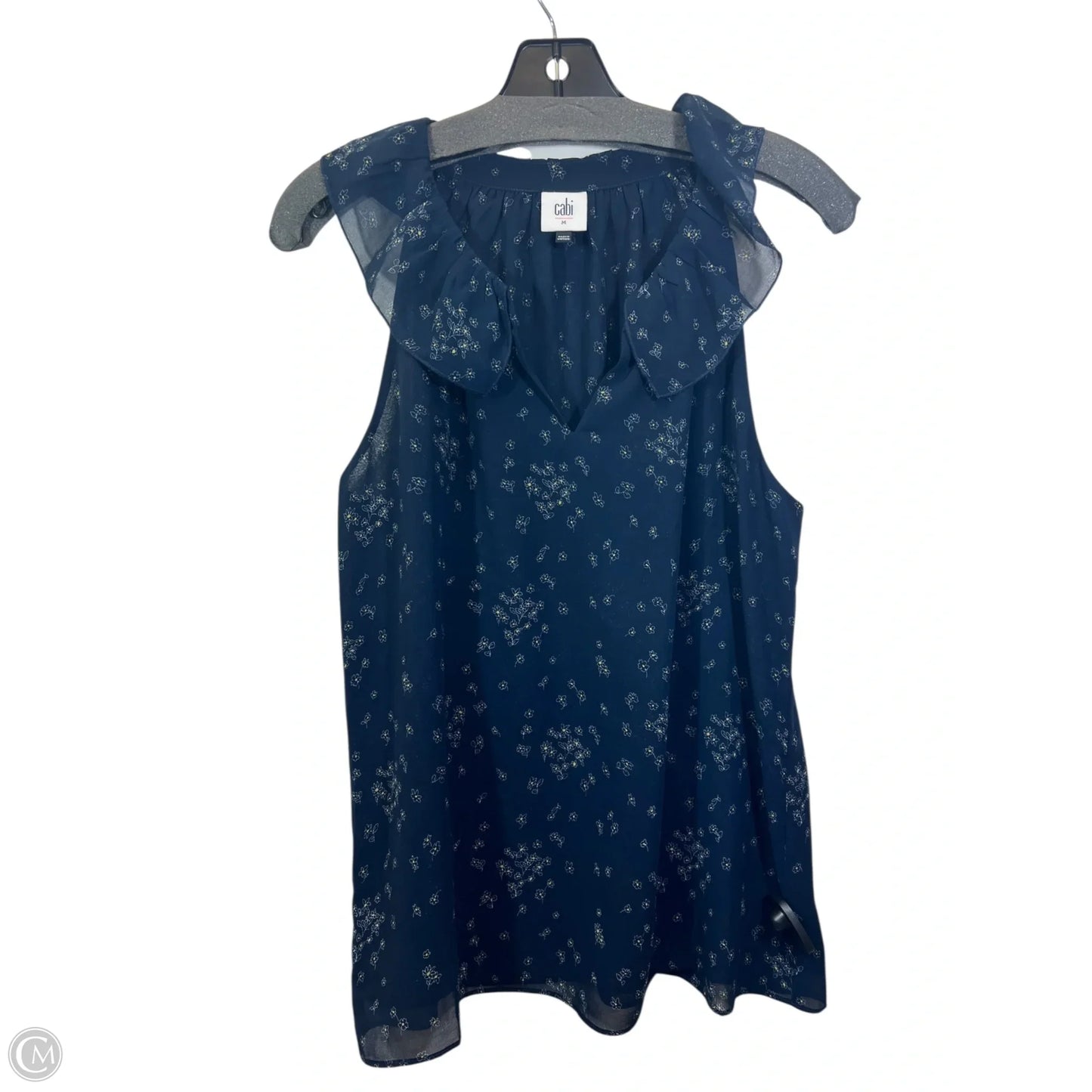 Top Sleeveless By Cabi In Navy, Size: M
