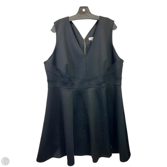 Dress Casual Midi By Calvin Klein In Black, Size: 3x
