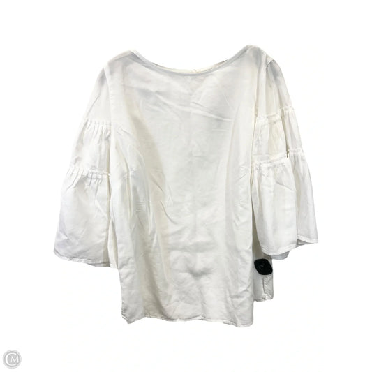 Top 3/4 Sleeve By J. Jill In White, Size: M