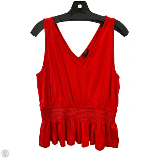 Top Sleeveless By Ann Taylor In Orange, Size: Lp