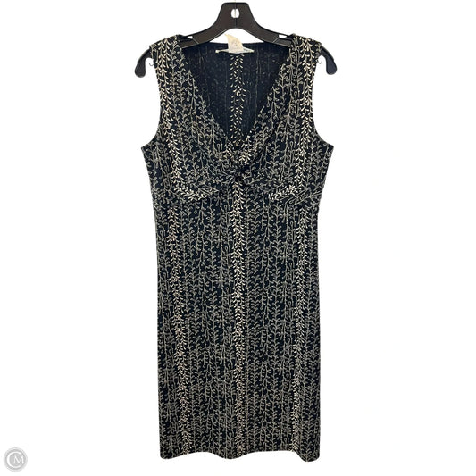 Dress Casual Midi By Max Studio In Black & Cream, Size: M