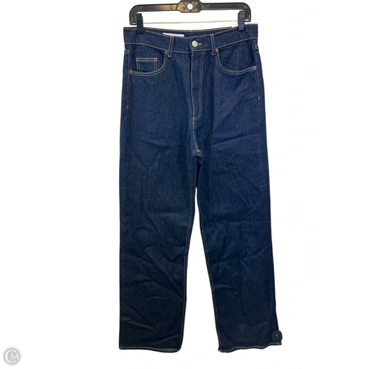 Jeans Wide Leg By Zara In Blue Denim, Size: 10