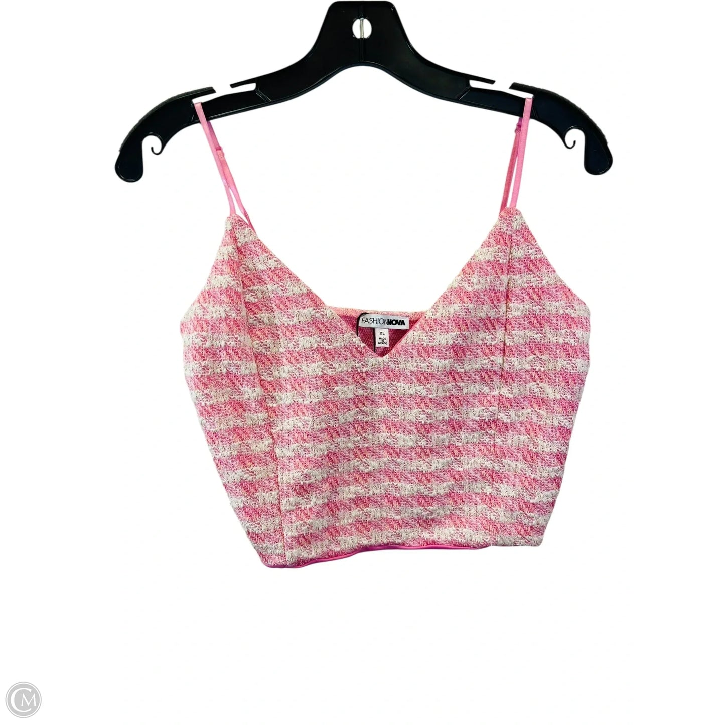 Skirt Set 2pc By Fashion Nova In Pink & Tan, Size: Xl