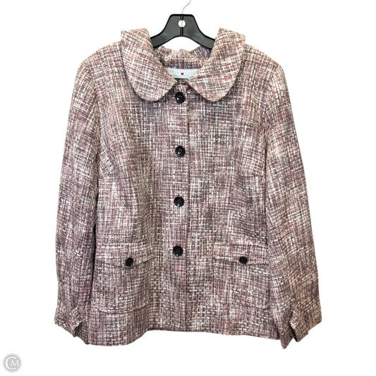 Blazer By Avenue In Pink & Tan, Size: Xl