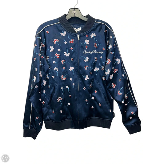 Jacket Designer By Opening Ceremony In Blue & Red & White, Size: S