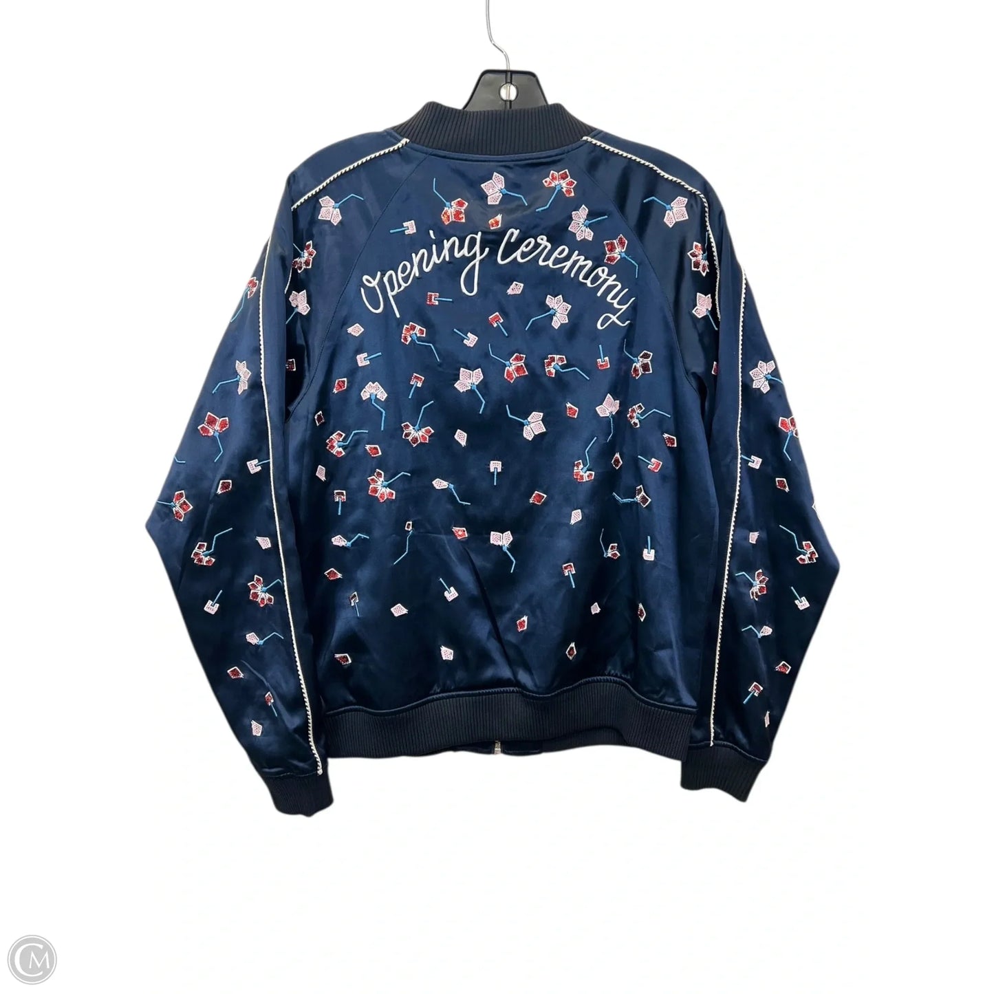 Jacket Designer By Opening Ceremony In Blue & Red & White, Size: S