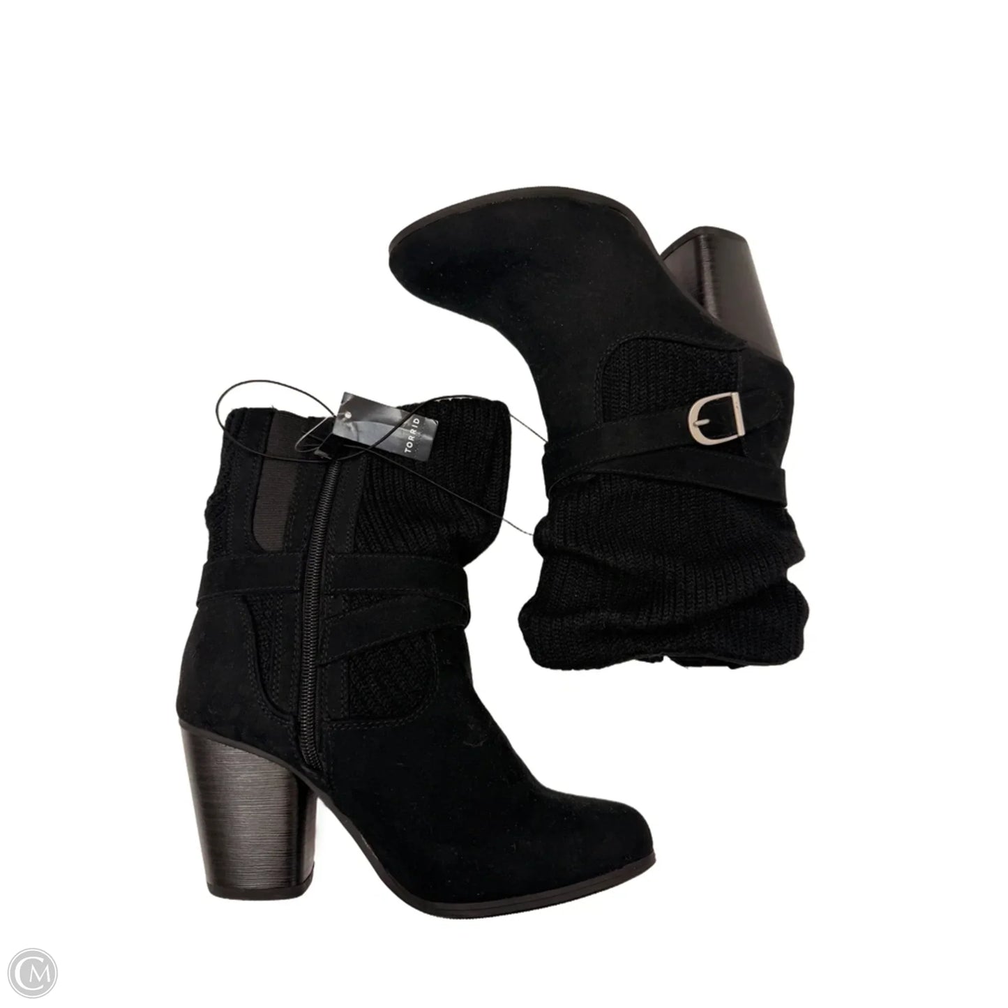 Boots Mid-calf Heels By Torrid In Black, Size: 7