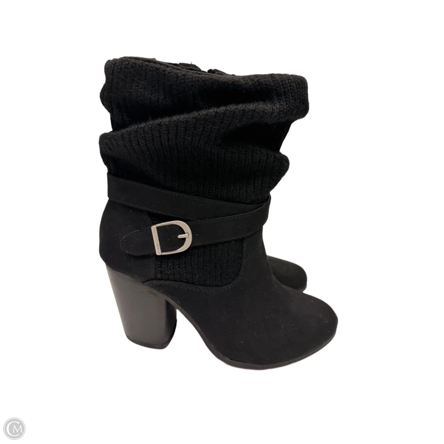 Boots Mid-calf Heels By Torrid In Black, Size: 7