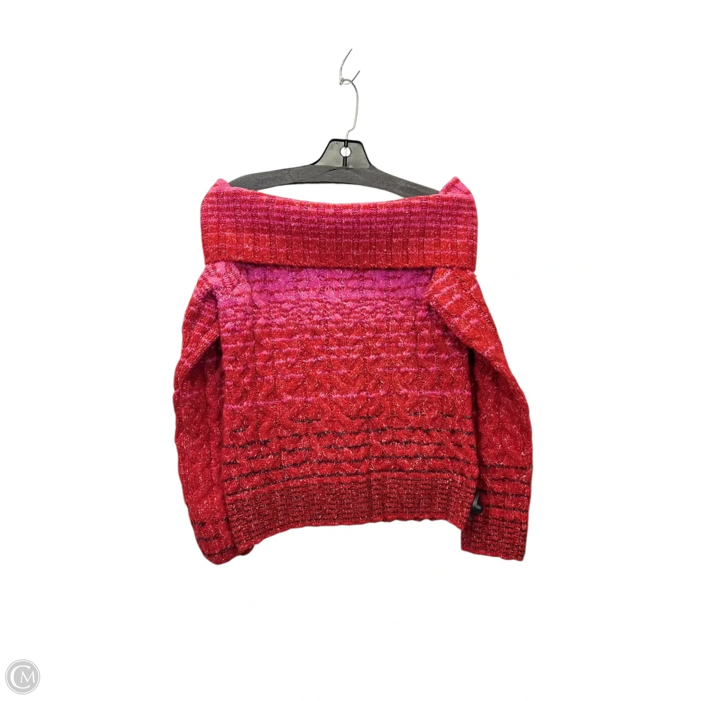 Sweater Designer By Staud In Pink & Red, Size: M