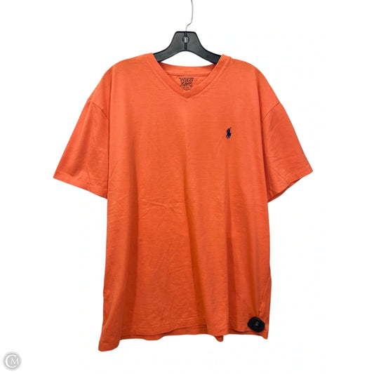 Top Short Sleeve By Polo Ralph Lauren In Orange, Size: Xl