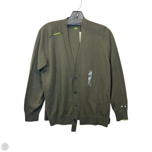Sweater Cardigan Designer By Anya Hindmarch In Green, Size: S