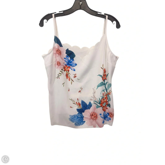 Top Sleeveless Designer By Ted Baker In Floral Print, Size: M