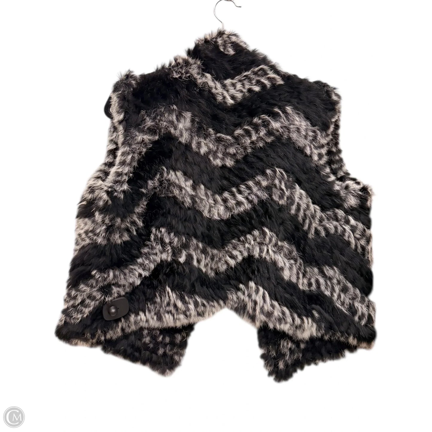 Vest Designer By Marc Jacobs In Black & Grey, Size: Osfm