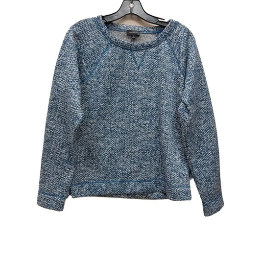 Sweatshirt Crewneck By Limited In Blue & White, Size: M
