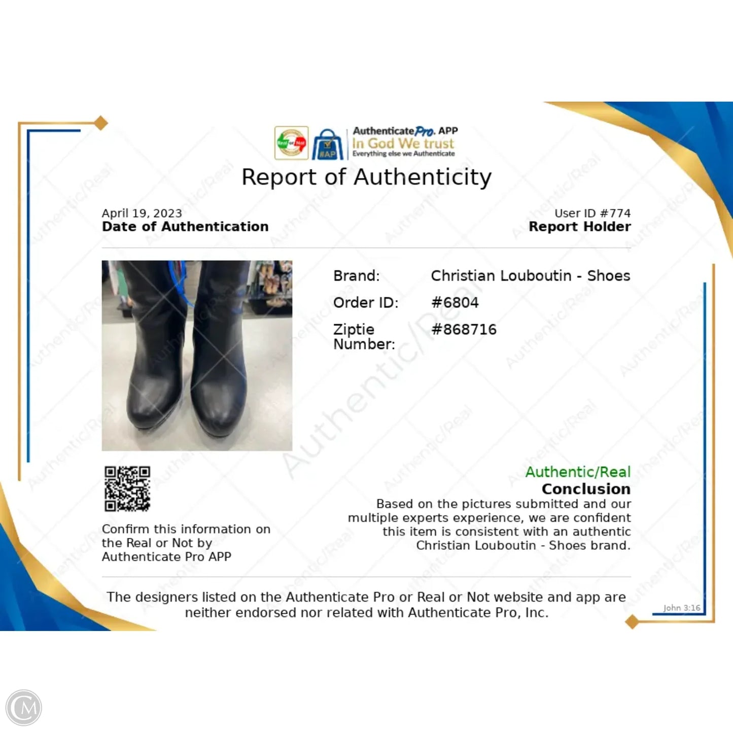 Boots Designer By Christian Louboutin In Black, Size: 5.5