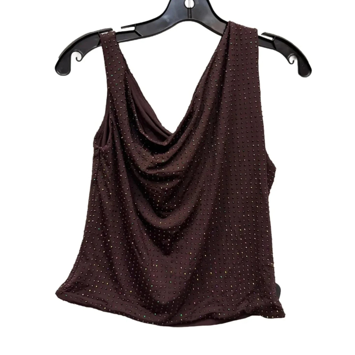 Top Sleeveless By White Fox In Brown, Size: Xl