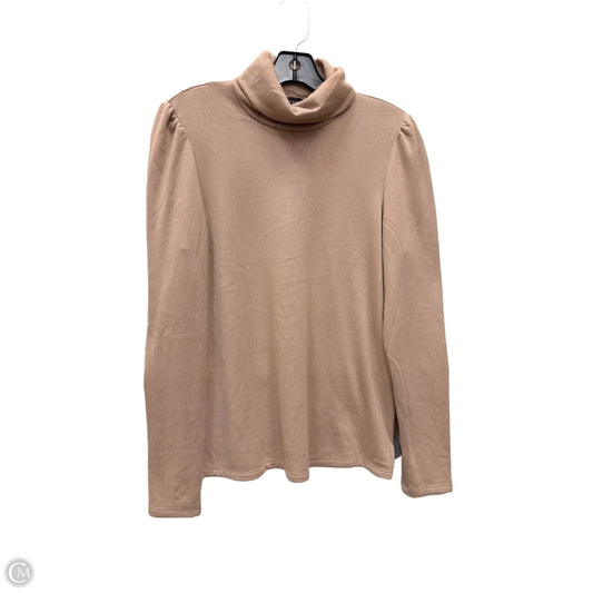 Top Long Sleeve By Gibsonlook In Tan, Size: M