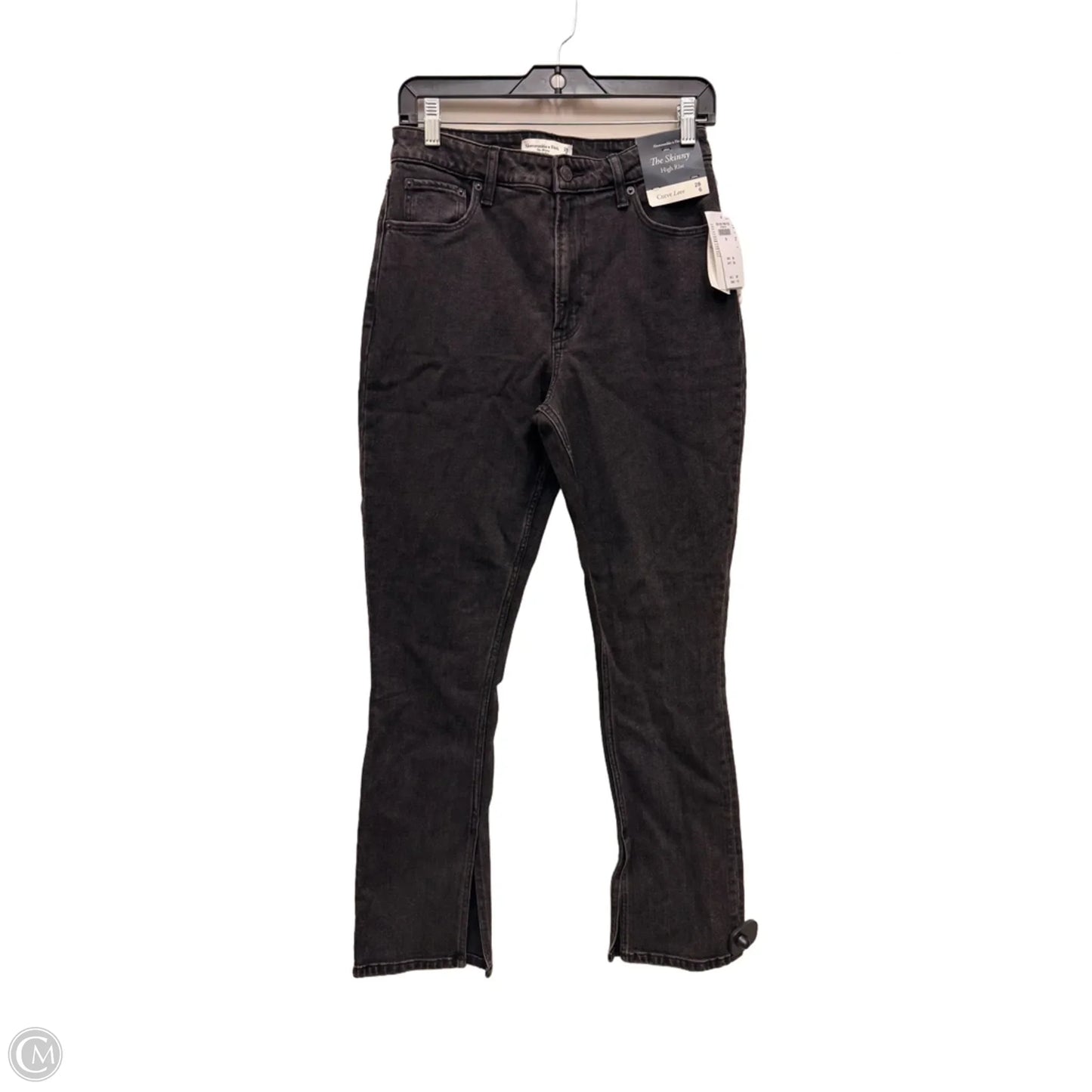 Jeans Skinny By Abercrombie And Fitch In Black Denim, Size: 6