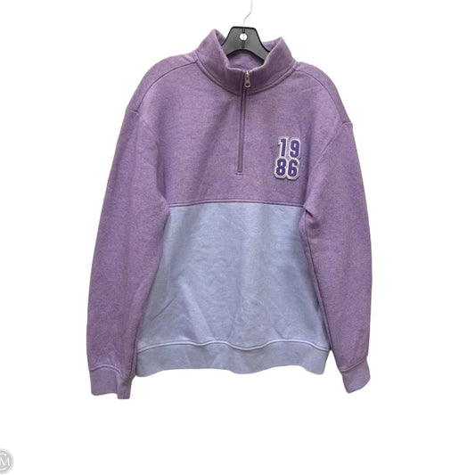 Sweatshirt Collar By Original Use In Purple, Size: M