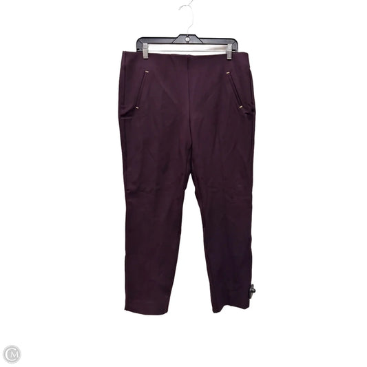 Pants Cropped By Chicos In Maroon, Size: 12p