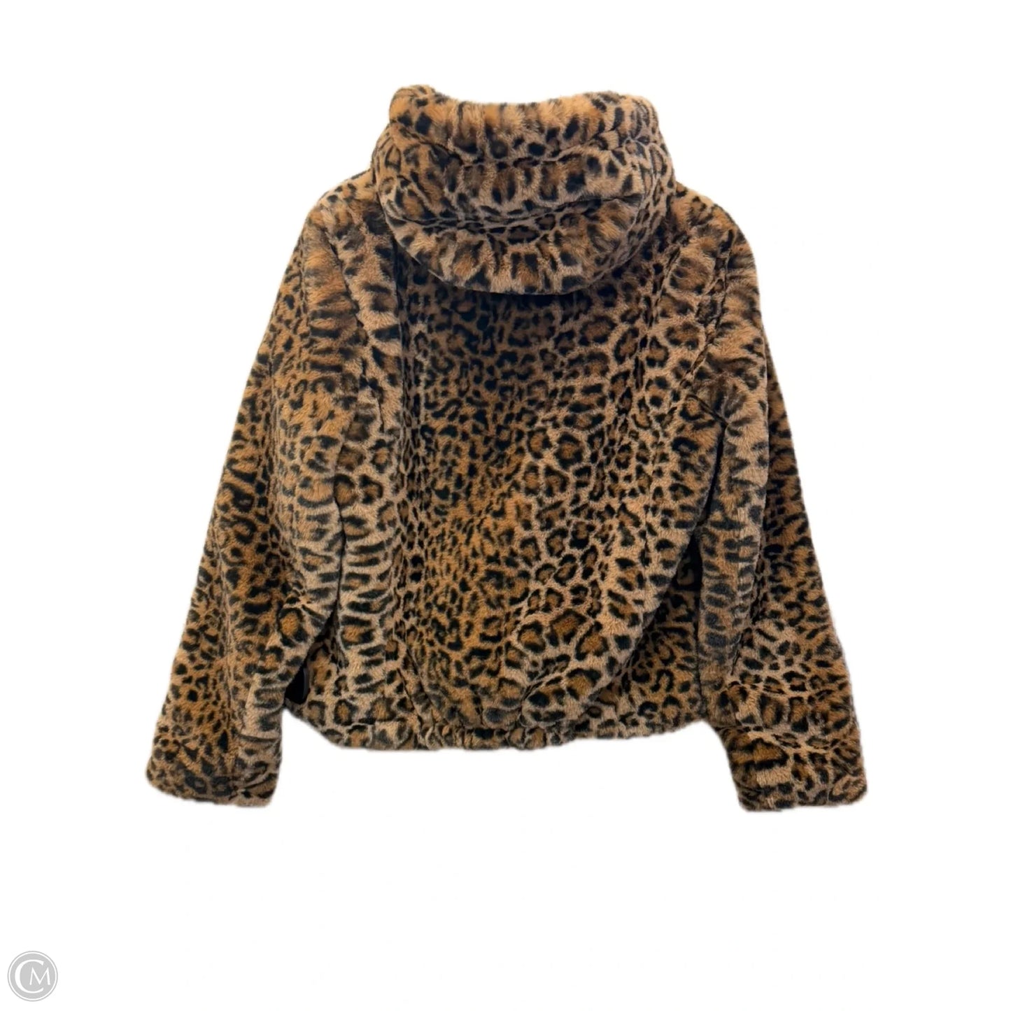 Jacket Faux Fur & Sherpa By Rachel Zoe In Animal Print, Size: M
