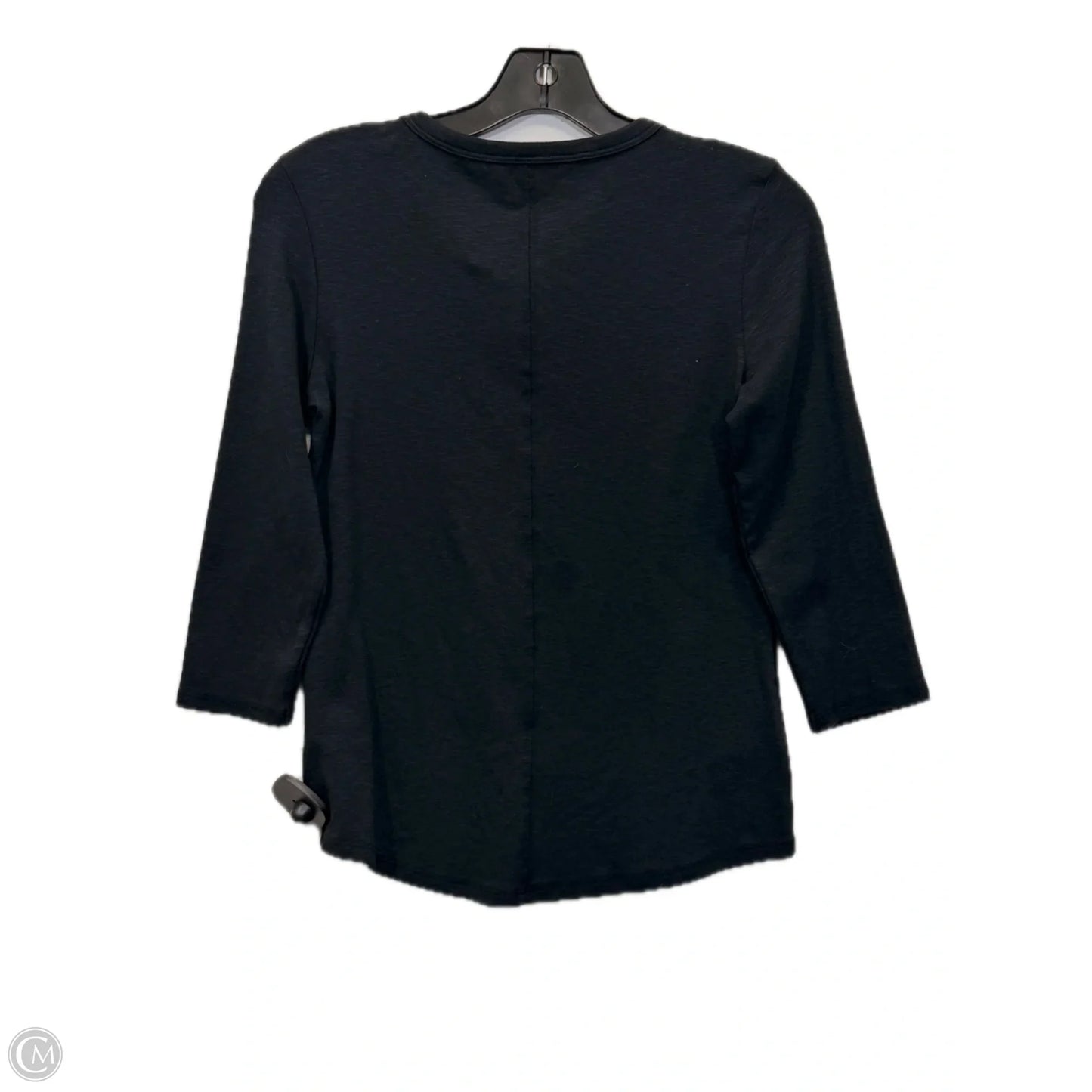 Top 3/4 Sleeve By Nicole Miller In Black, Size: Xs