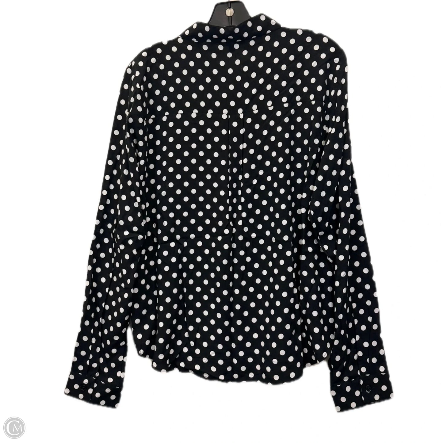 Top Long Sleeve By Fashion Nova In Polkadot Pattern, Size: Xl