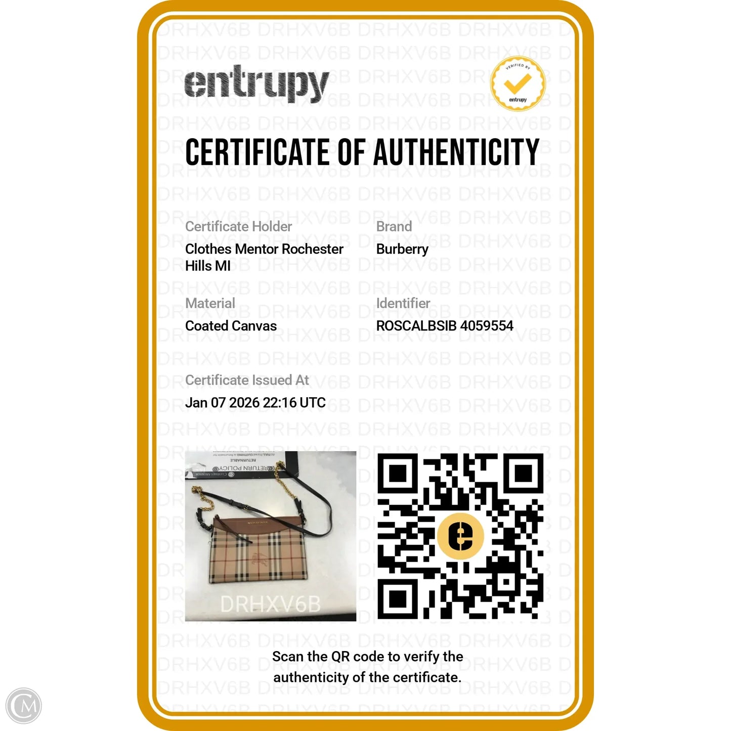 Crossbody Luxury Designer By Burberry, Size: Small