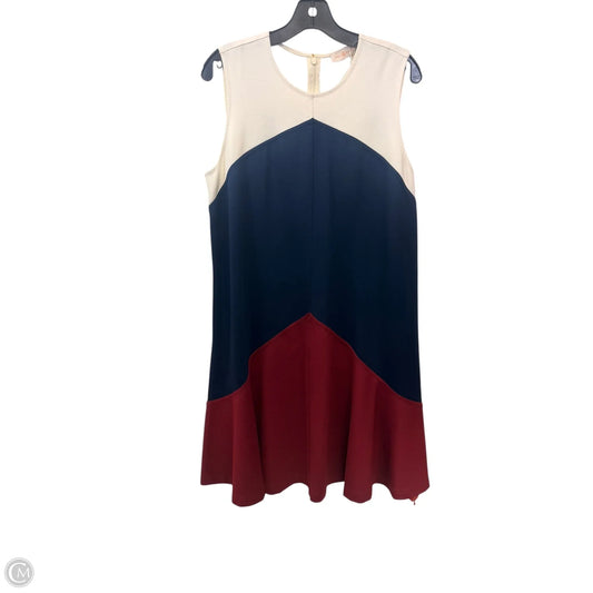 Dress Designer By Tory Burch In Blue & Red, Size: L