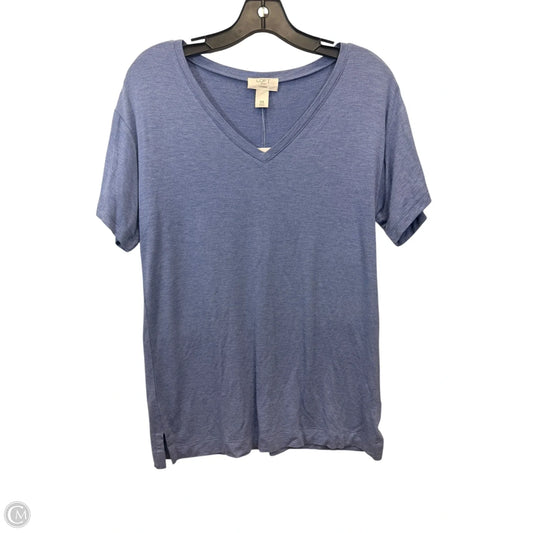 Top Short Sleeve By Loft In Blue, Size: Xs